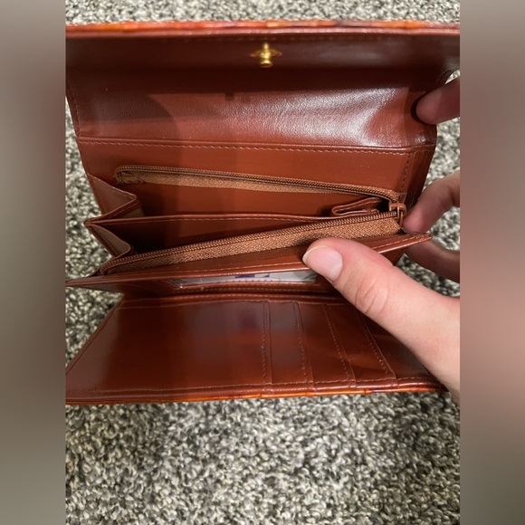 Vintage Lee Sands brown eel skin wallet - Picture 3 of 5